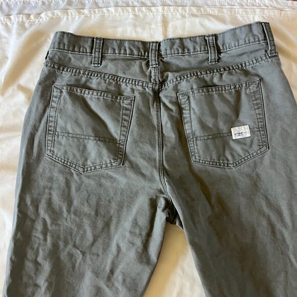 Eddie Bauer Green Grey Jean Pant Trouser Men's Sz 36x34 Tall - Picture 6 of 9